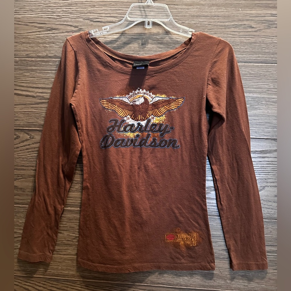 Harley-Davidson Brown Graphic Tee